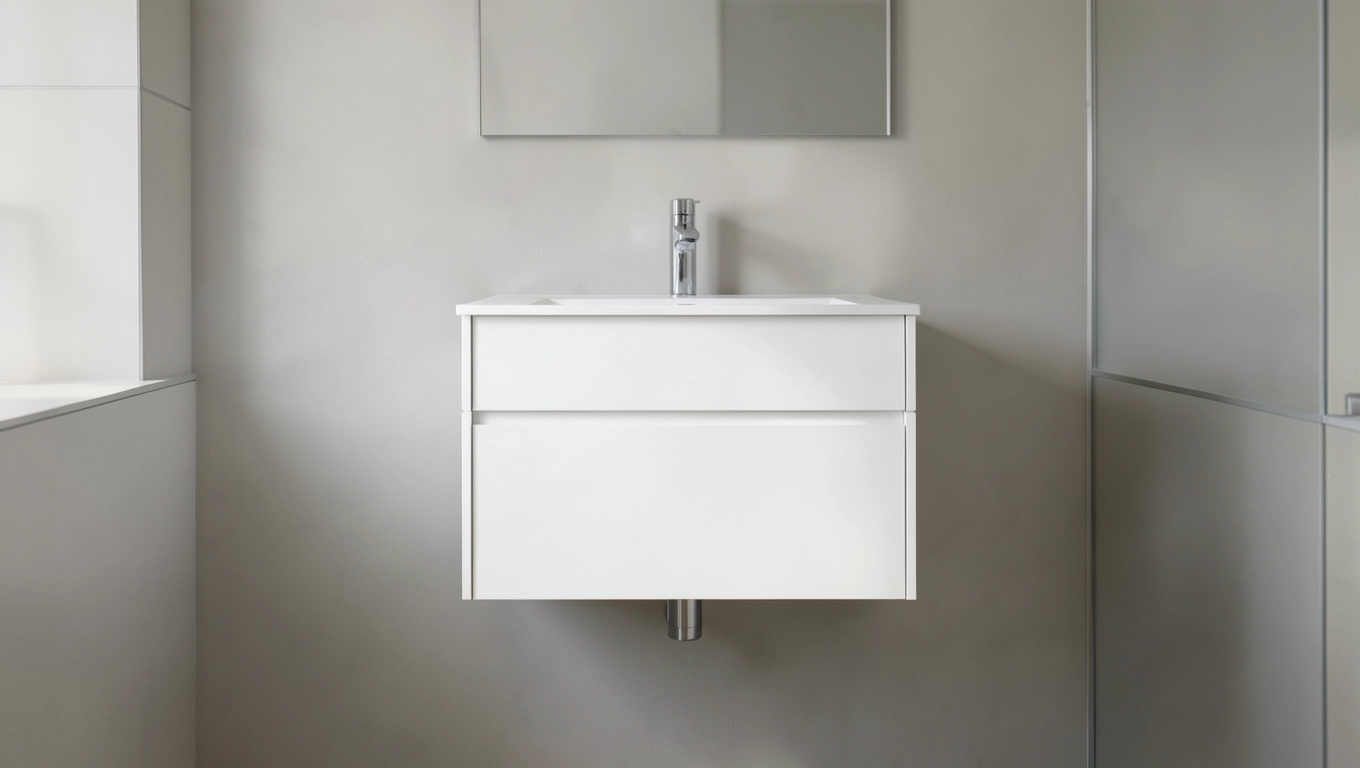 Biała szafka wisząca 60 cm w systemie AKORD FIN