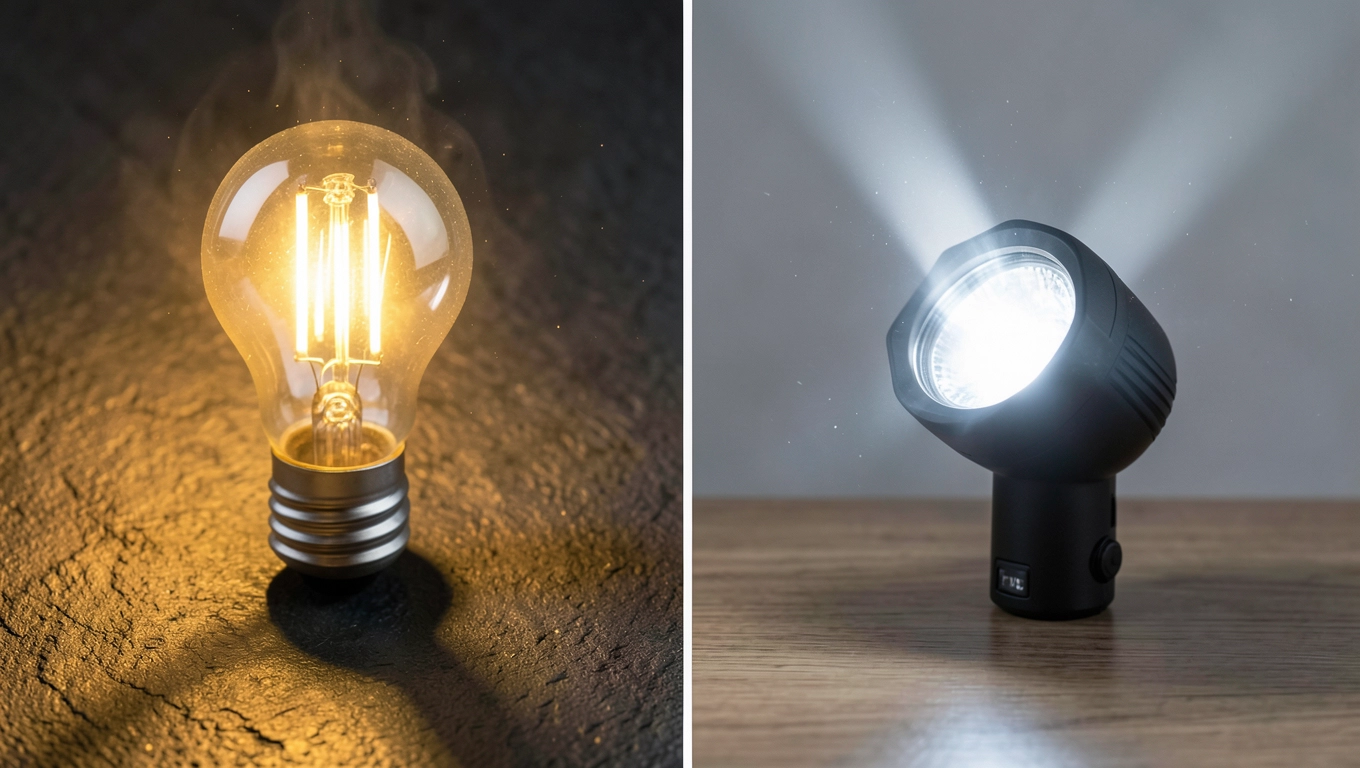 Halogen 500W vs lampa LED porównanie kosztów i żywotności