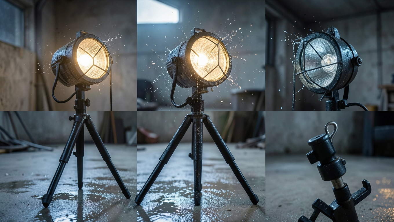 Halogen roboczy 500W 230V jak wybrać klasę IP i typ mocowania