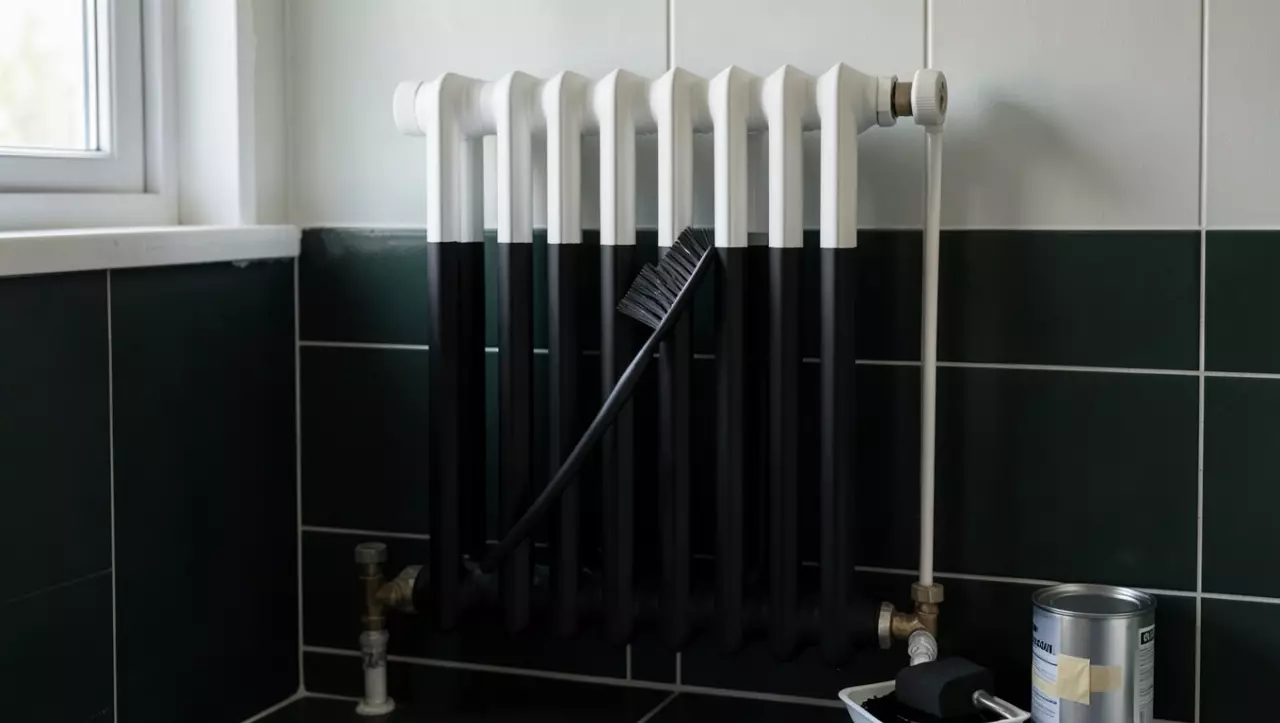 Jak pomalować grzejnik łazienkowy na czarno krok po kroku?