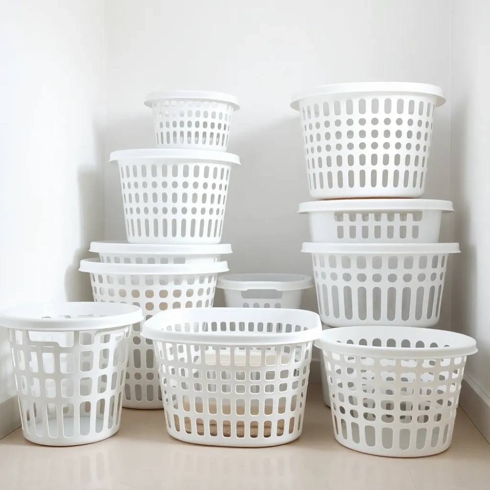 Koszyczki do łazienki plastikowe