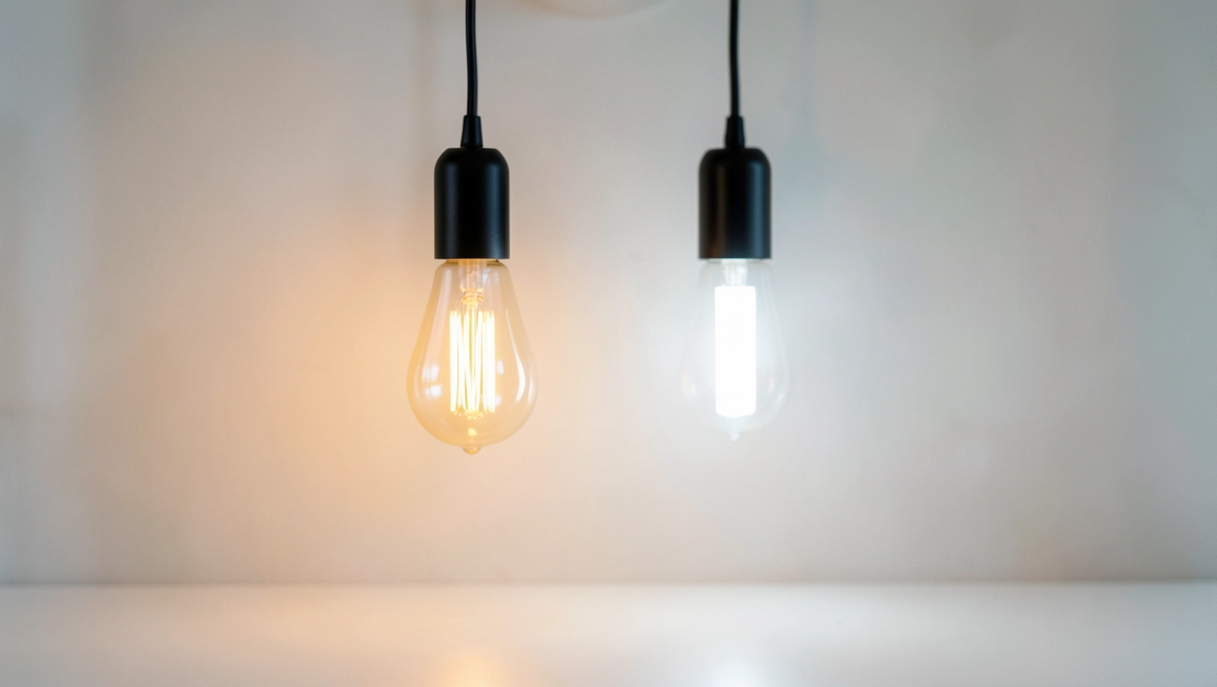 LED czy żarówka co wybrać w czarnej lampie wiszącej
