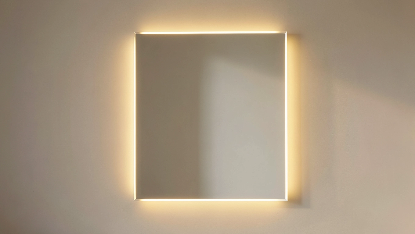 Lustro łazienkowe LED, obróbka i parametry techniczne