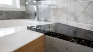 jaki materiał na blat w łazience
