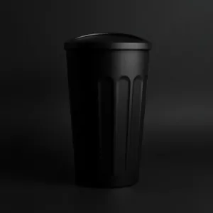 Kosz łazienkowy czarny 3L