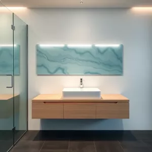 Lacobel wzory do łazienki