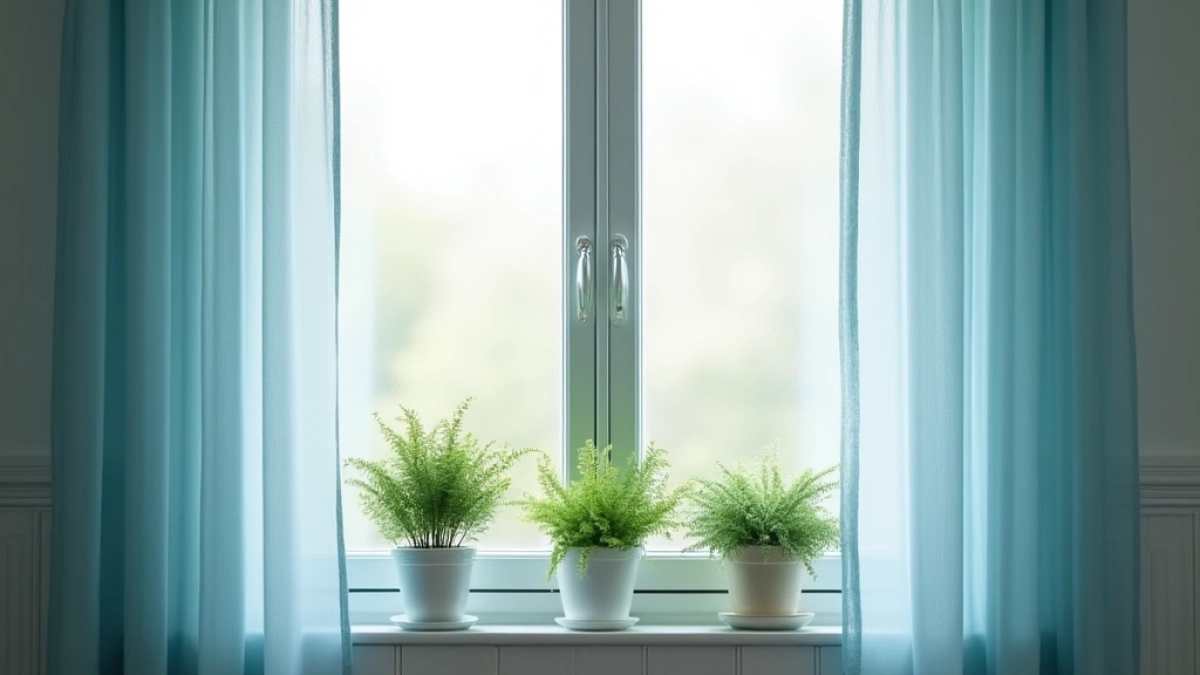 Aranżacja okna łazienkowego