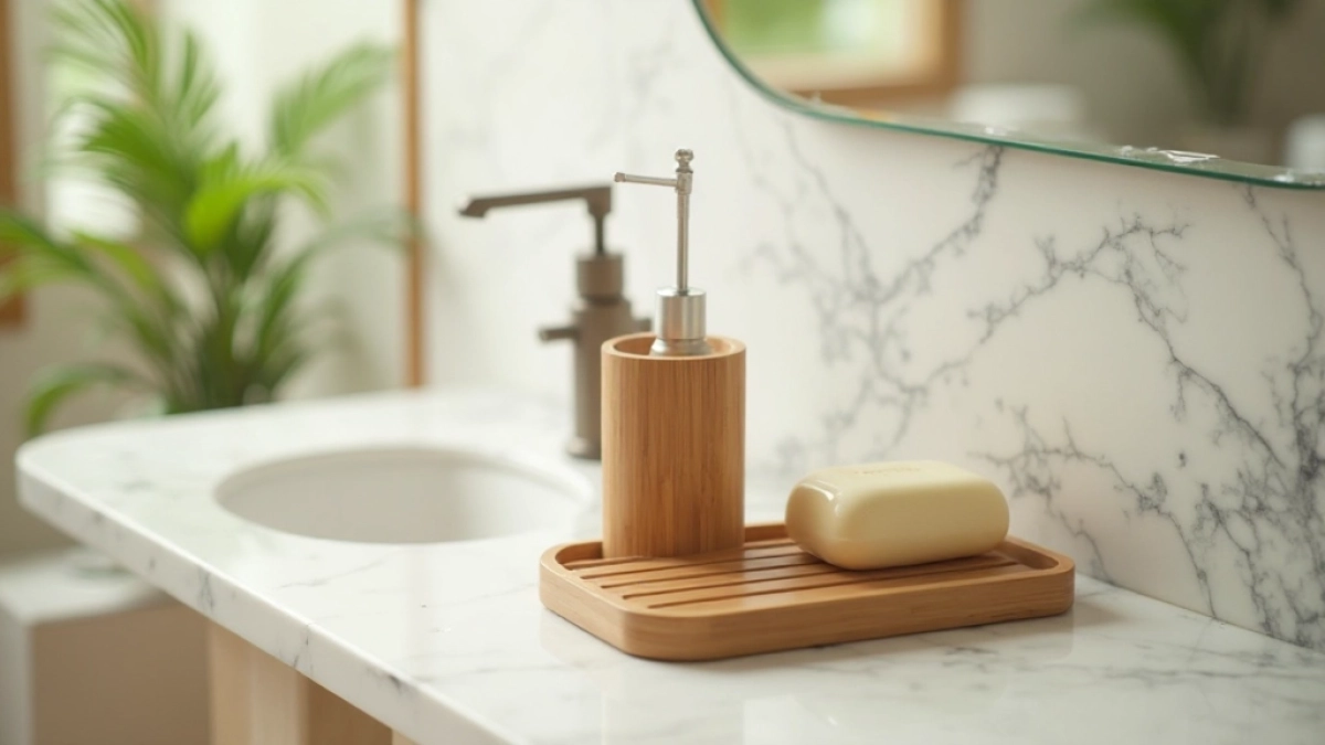 bambusowe akcesoria do łazienki