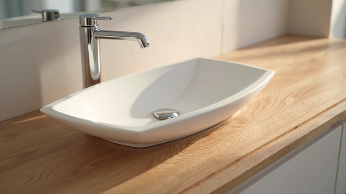 blat łazienkowy drewnopodobny