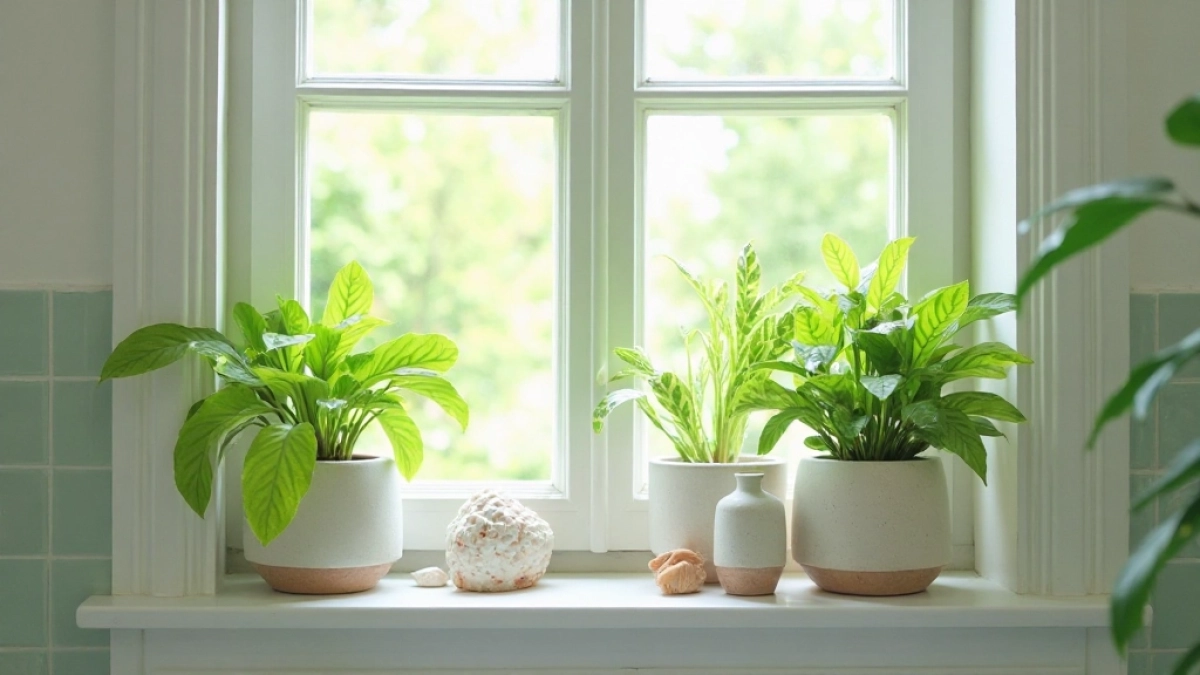 Dekoracje do łazienki na parapet