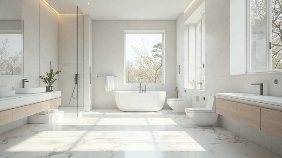 Duża łazienka z oknem