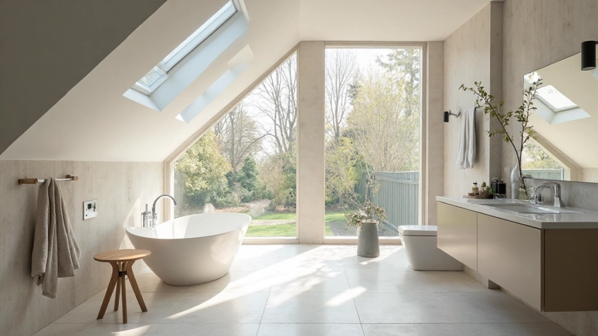 duże łazienki na poddaszu