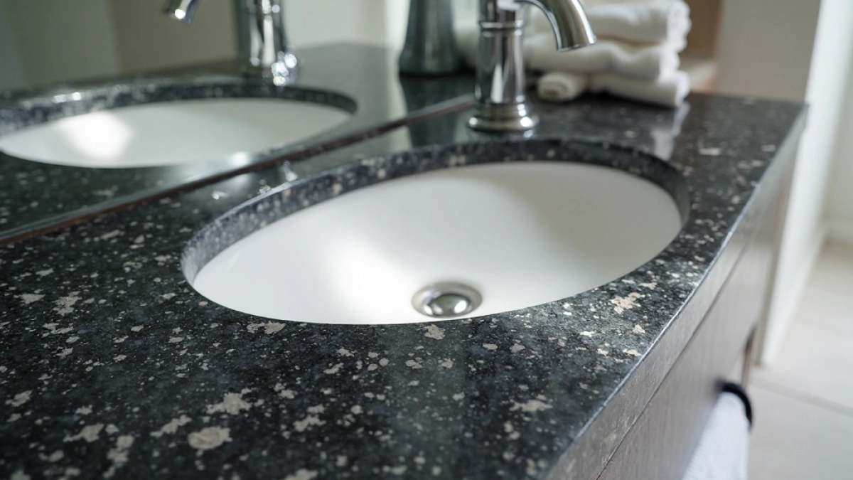 granitowy blat łazienkowy
