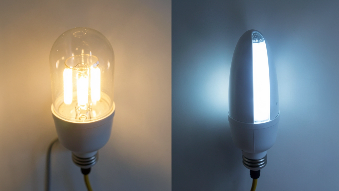 Halogeny tarasowe a lampy LED porównanie