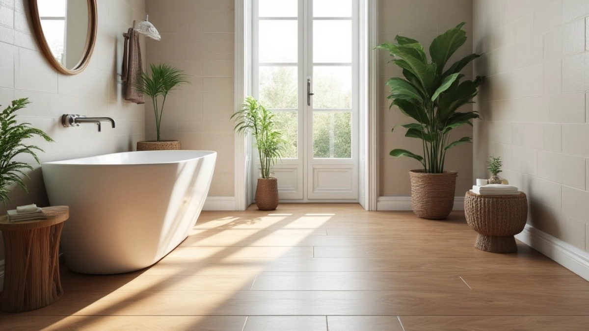 Jak układać płytki drewnopodobne w łazience