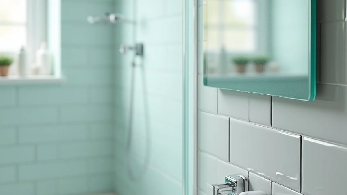 jak zamontować szkło na ścianę w łazience