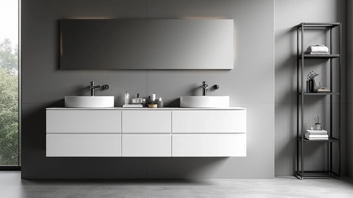 jakie szafki do szarej łazienki