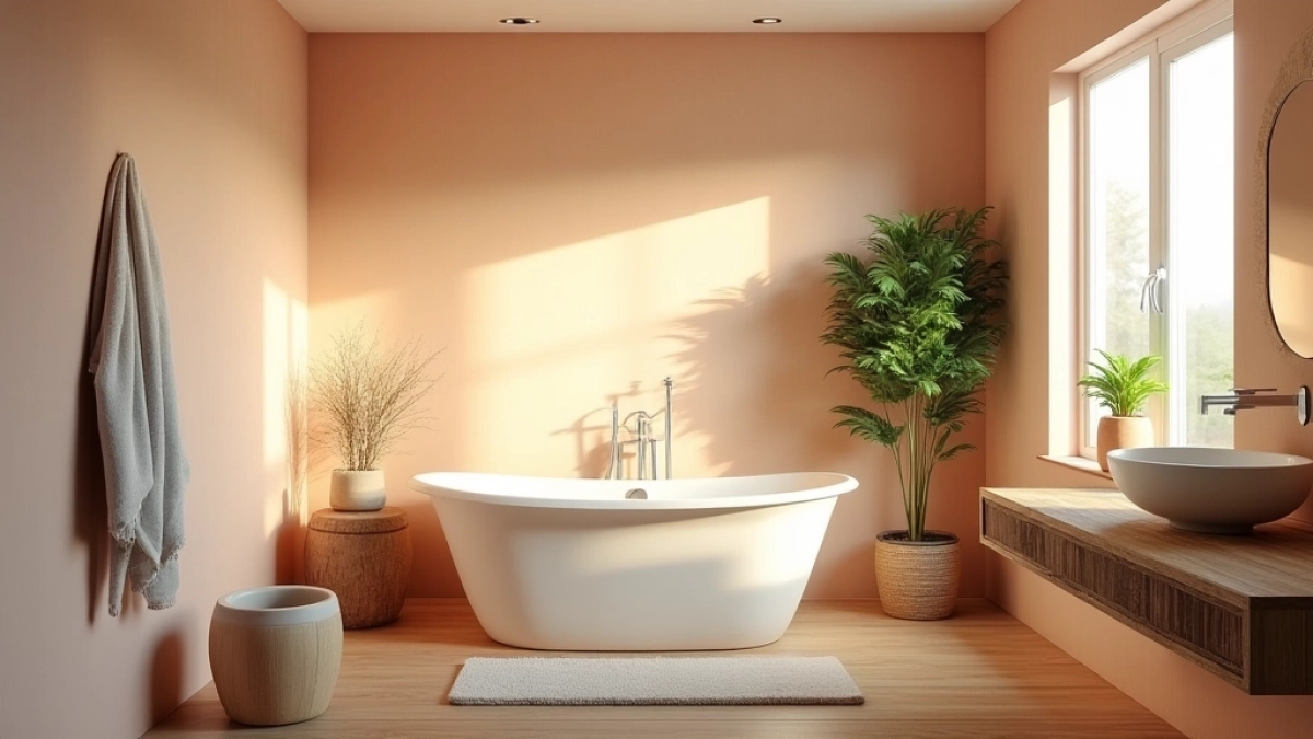 łazienka bez kafelek