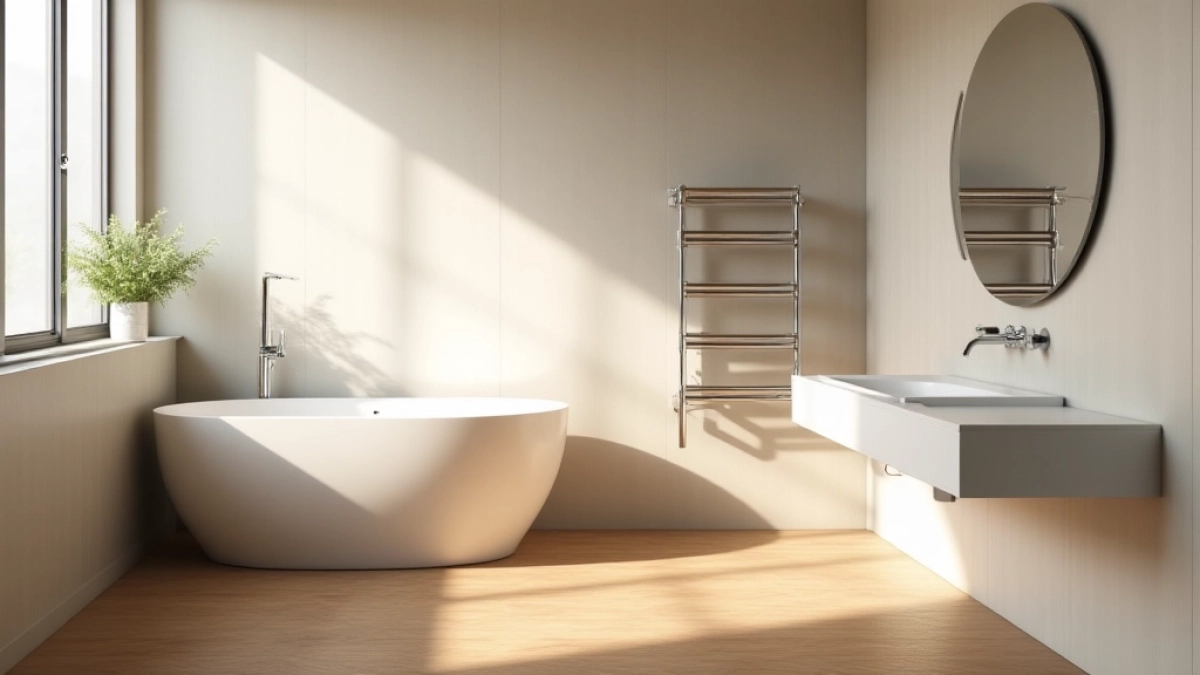 łazienka bez płytek