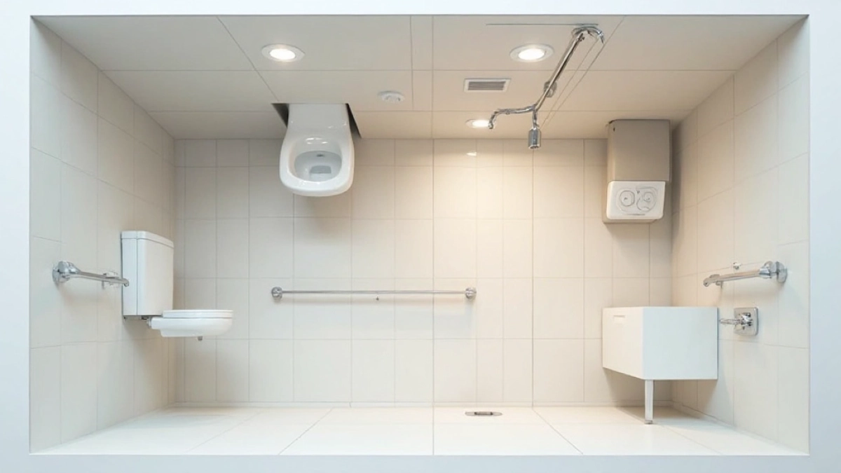 łazienka dla niepełnosprawnych rzut