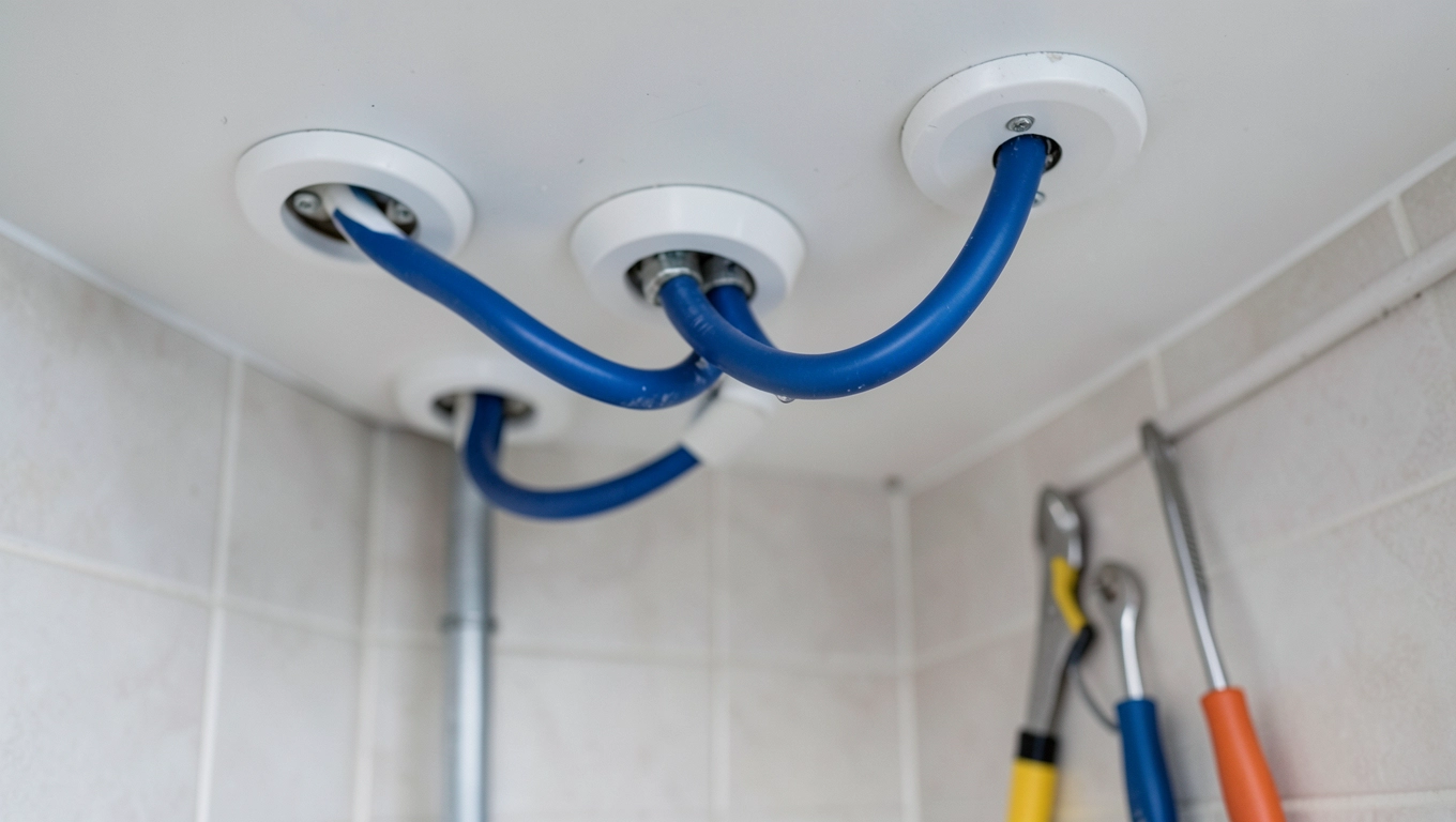 Montaż halogenów w łazience