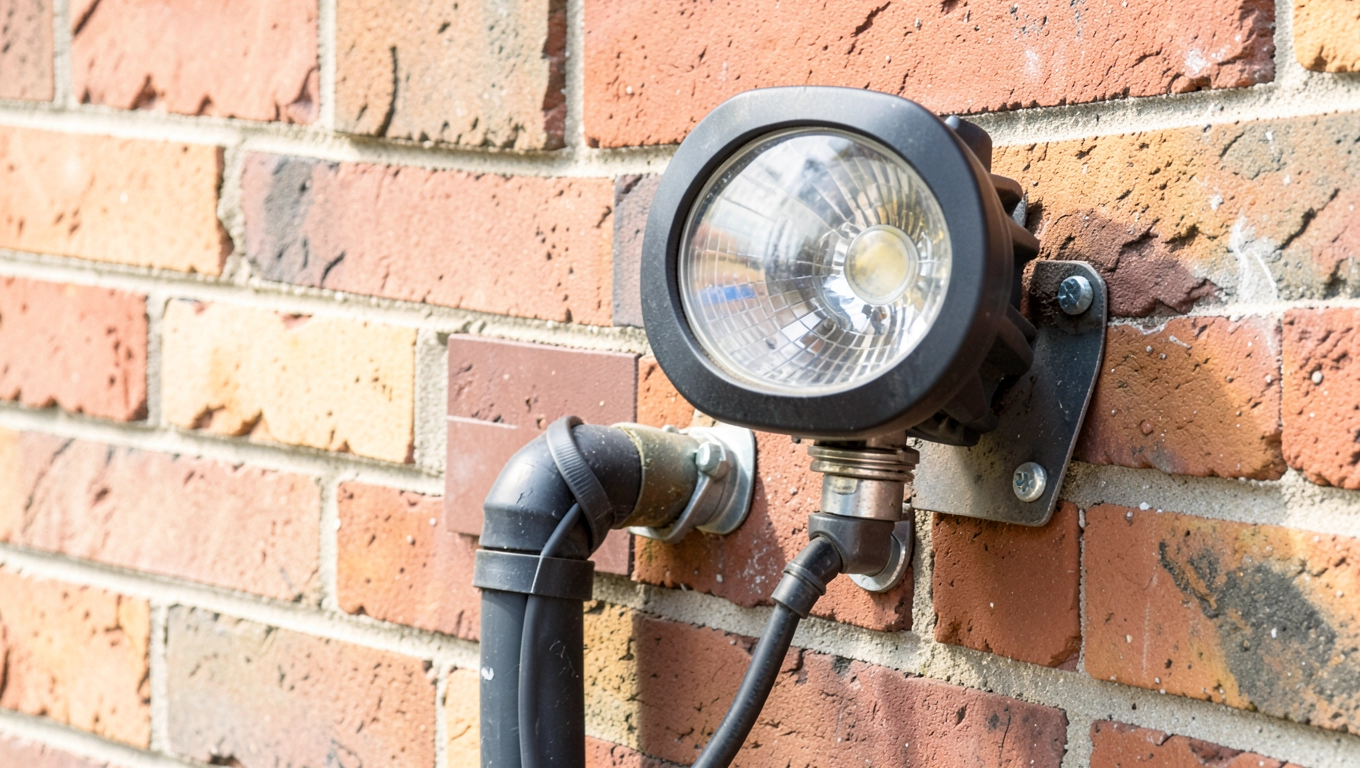 Montaż oświetlenia halogenowego zewnętrznego
