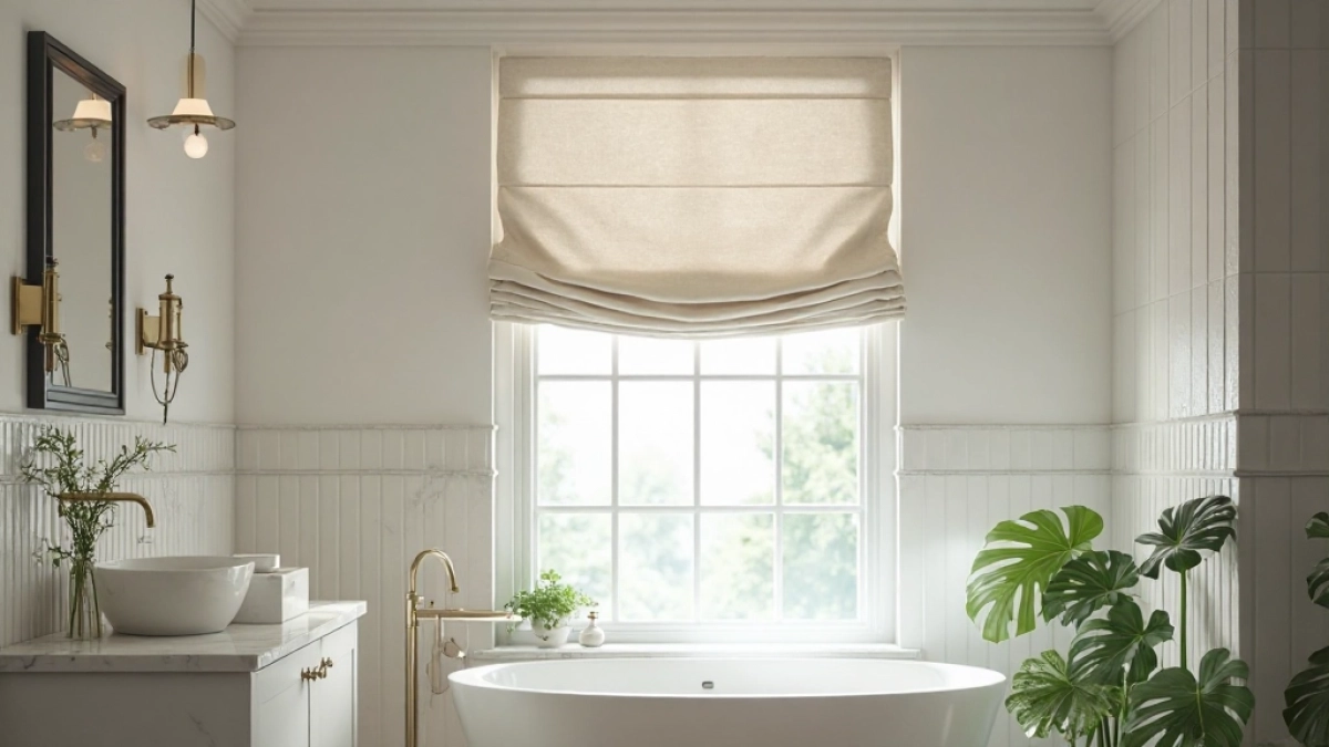 Roleta rzymska do łazienki