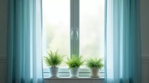 Aranżacja okna łazienkowego