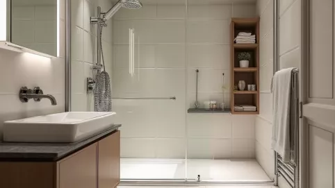 aranżacje małej łazienki z prysznicem