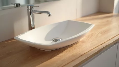 blat łazienkowy drewnopodobny