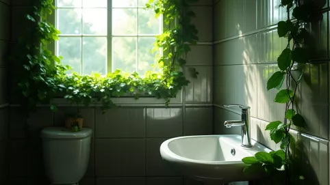 Bluszcz do łazienki bez okna