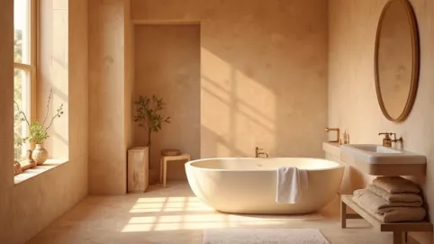 Ciepłe kolory do łazienki