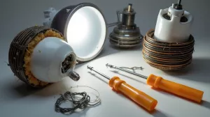 Demontaż oprawy halogenowej