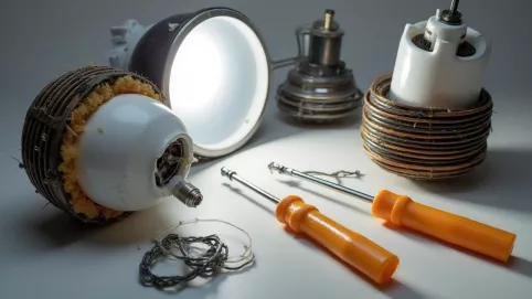 Demontaż oprawy halogenowej