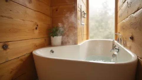 drewniane panele do łazienki