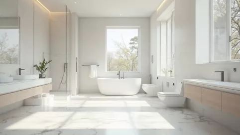 Duża łazienka z oknem