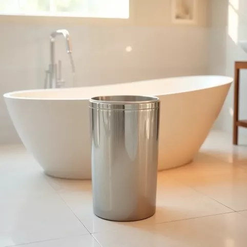 Elegancki kosz na śmieci do łazienki