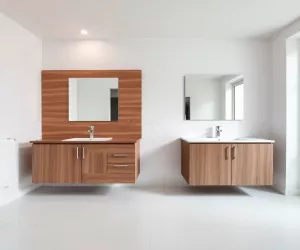 Fornir czy laminat do łazienki