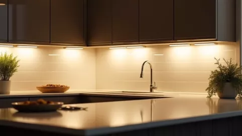 Halogeny w kuchni ile od ściany