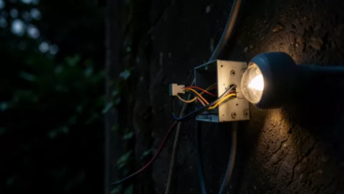 jak podlaczyc czujnik ruchu do lampy halogenowej