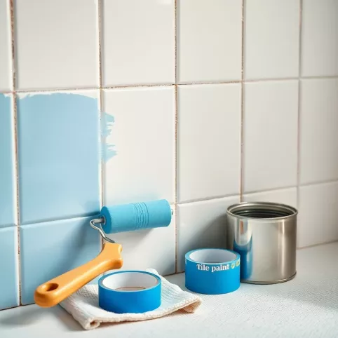 jak pomalować płytki łazienkowe