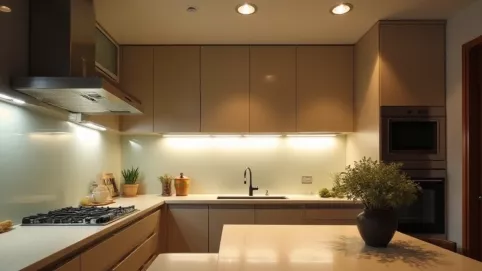 Jak rozmieścić halogeny na suficie w kuchni