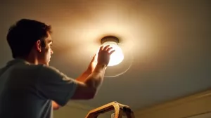 Jak wyjąć halogen z sufitu