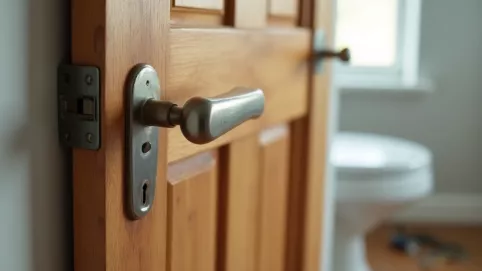 jak zamontować klamkę do drzwi łazienkowych