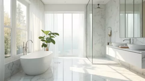 jasna duża łazienka