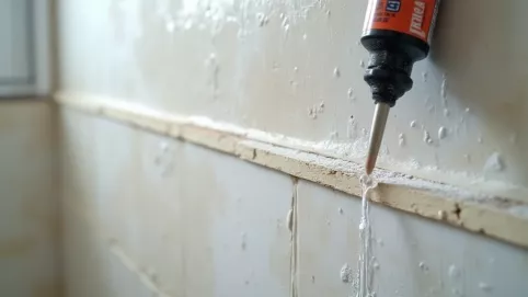 Klejenie płyt gipsowych na ścianę w łazienkach