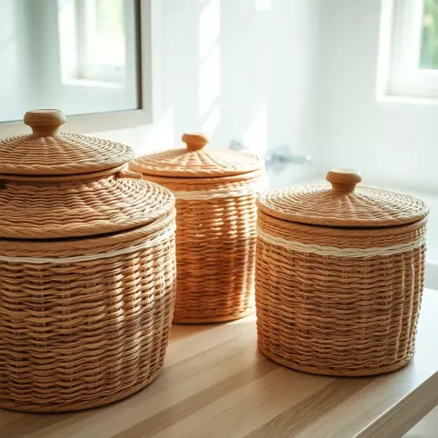 Koszyki do łazienki zamykane