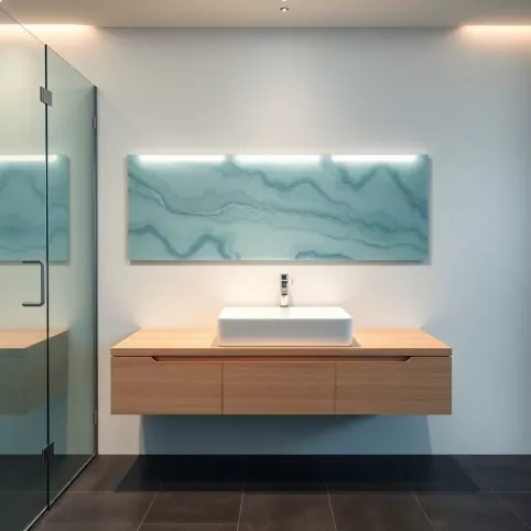 Lacobel wzory do łazienki