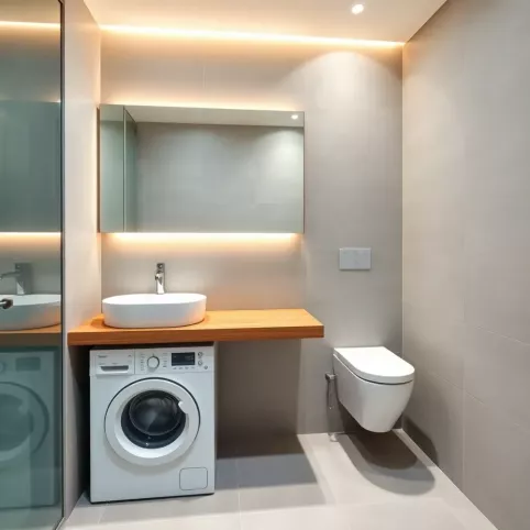 Łazienka 3m2 z pralką