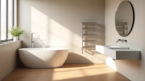 łazienka bez płytek